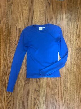 Aritzia TNA Home Stretch Royal Blue Long Sleeve